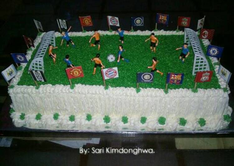 Resep Cake Hias Sepak Bola Dari Sari Utami Kimdonghwa