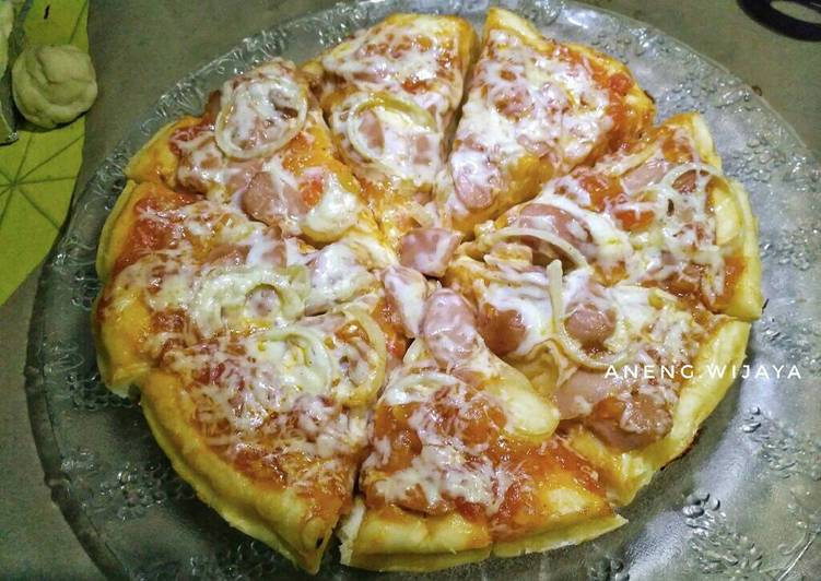 cara membuat Pizza teflon