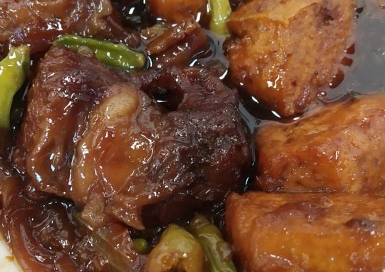 resep lengkap untuk Daging Semur Kecap Tahu