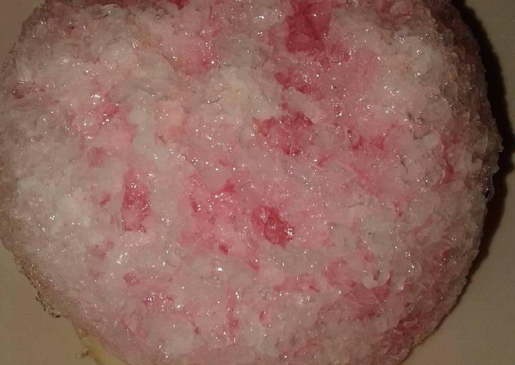 Resep Es buah merah muda Oleh Ultari Agustika