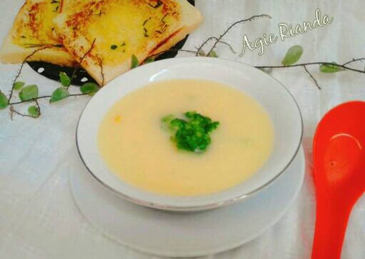 gambar untuk cara membuat Corn Cream Soup #indonesiamemasak