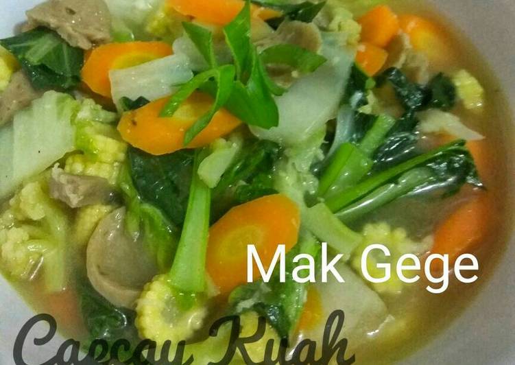 gambar untuk resep makanan Capcay Kuah ala Mak Gege