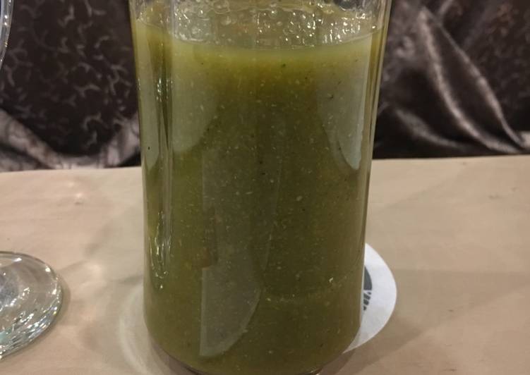 resep lengkap untuk Jus Sayur