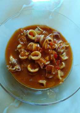 Cumi asam pedas sederhana