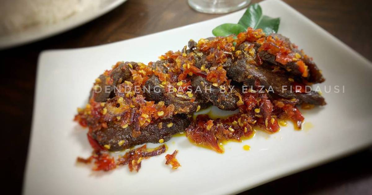 iResepi iDendengi iBasahi Daging iBaladoi oleh Elza Simple 