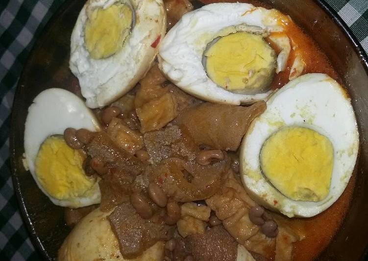 resep lengkap untuk Sambel goreng rambak+ kacang tolo