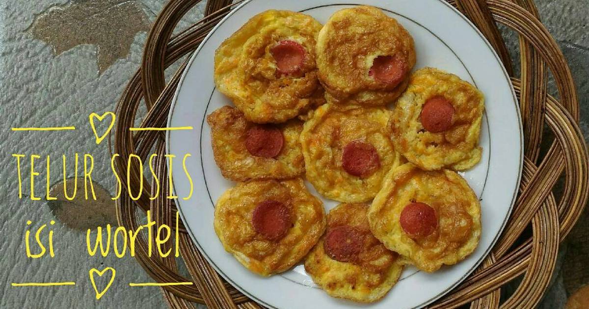  Resep  Telur  Sosis  isi wortel bekal sekolah oleh Dapur 