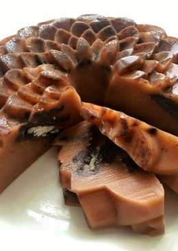 Puding cokelat oreo