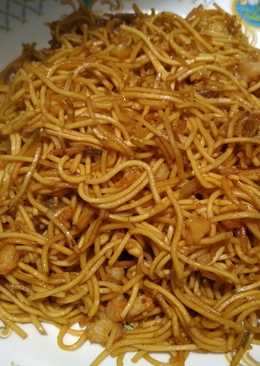 Mie goreng udang polos tanpa sayur