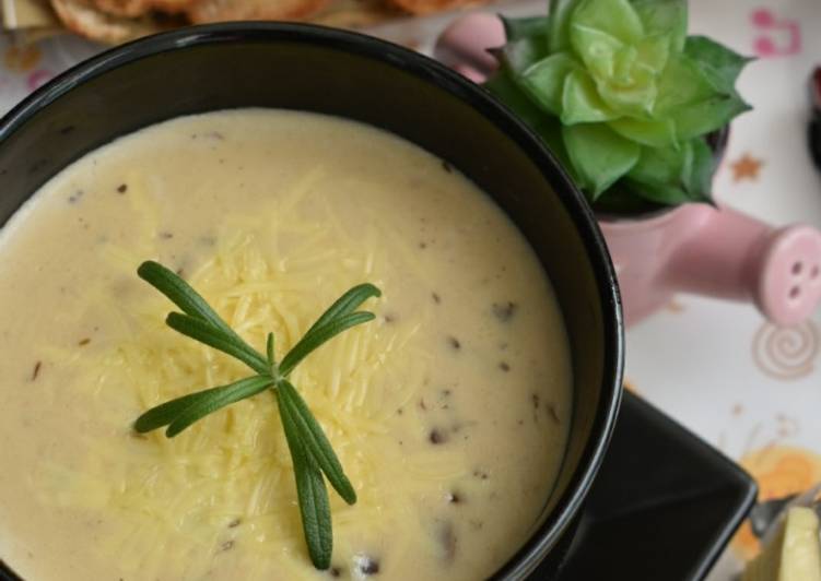 Resep ??Cheese, Creamy ?????? Mushroom Soup By Mommy Nawla#jeehan