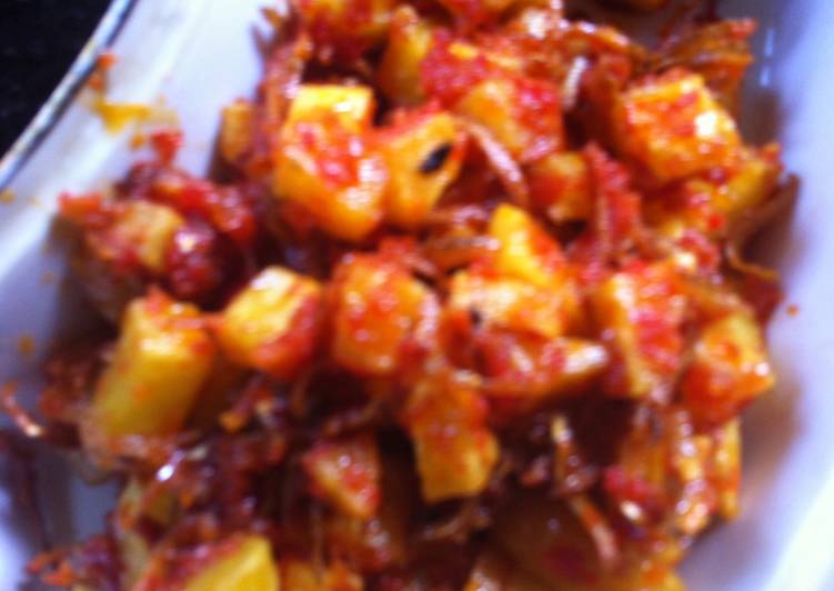 Resep Teri kentang balado Oleh Resep masakan