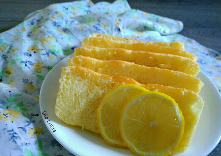 resep makanan Lemon sponge cake no sp