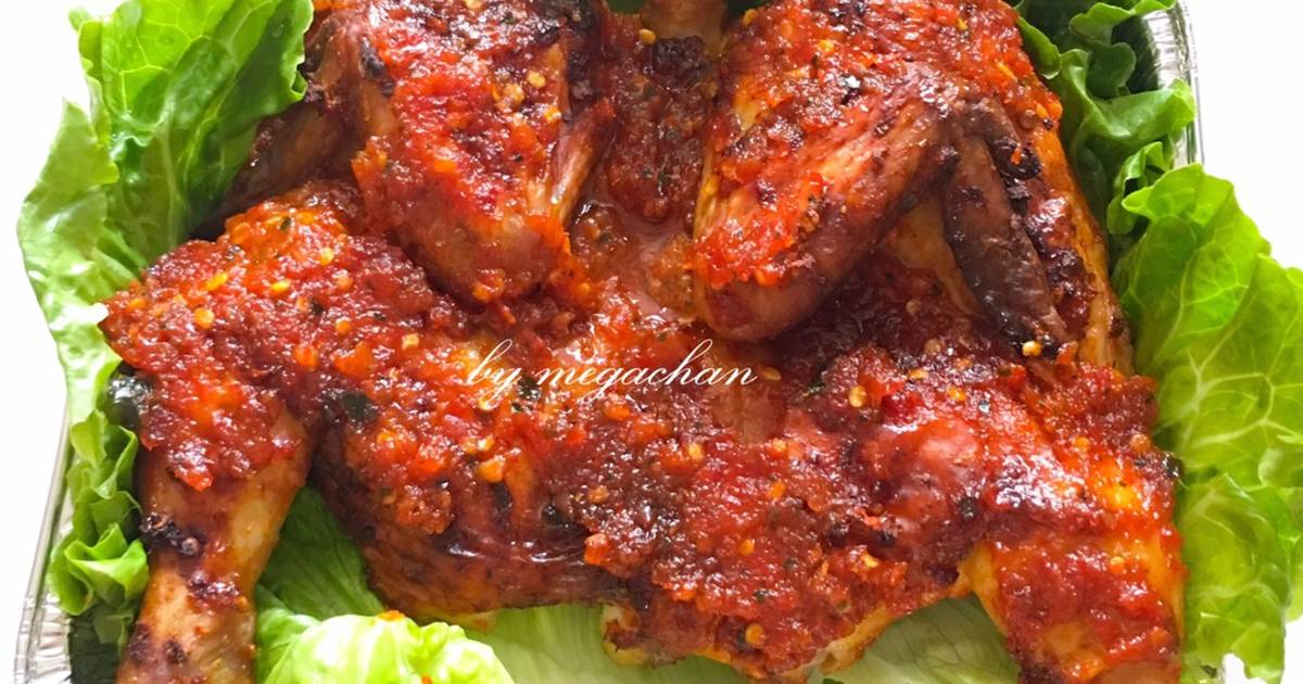 Resep Ayam Panggang Utuh Bumbu Rujak - Jerkovon