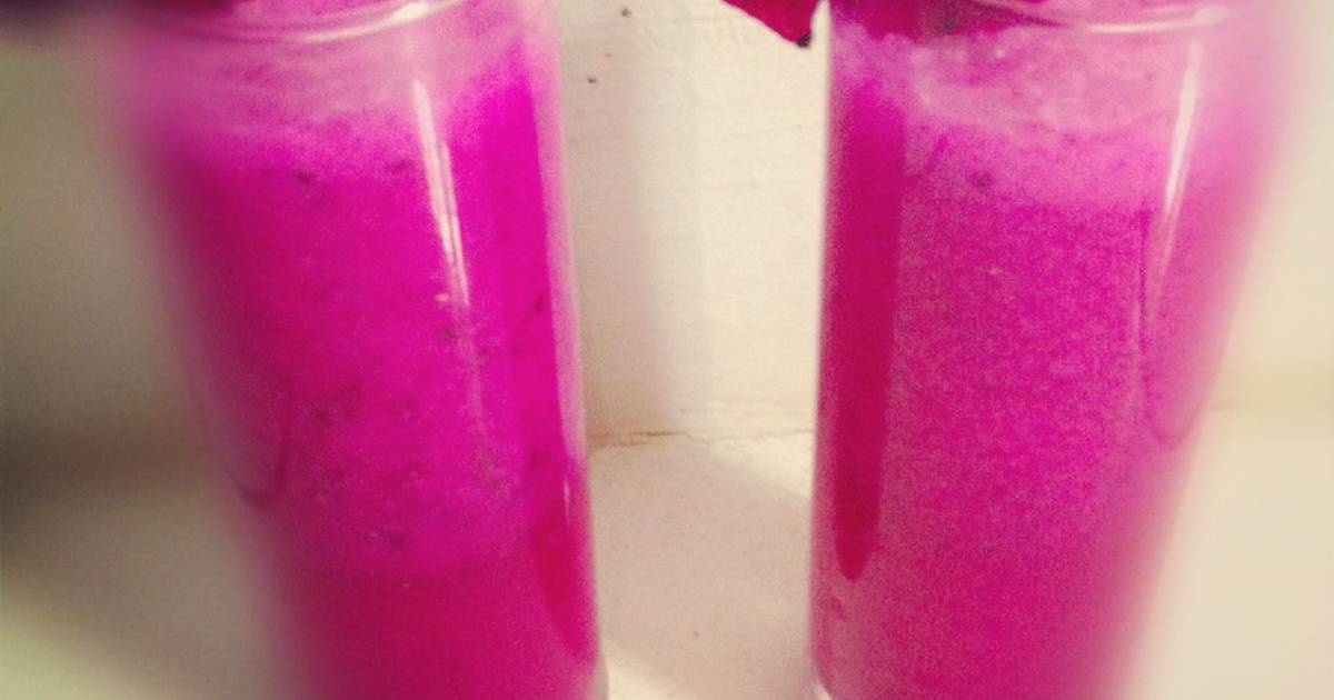 Resep Dragon fruit juice