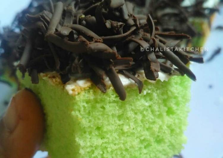 cara membuat Bolu pandan