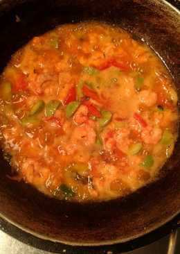 tumis udang pete saus cabe 