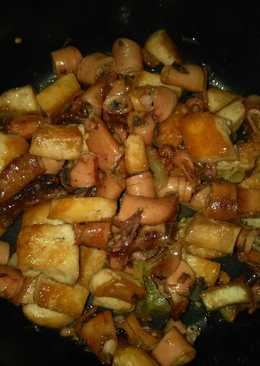 Cumi asin tahu rice cooker (non cabai)