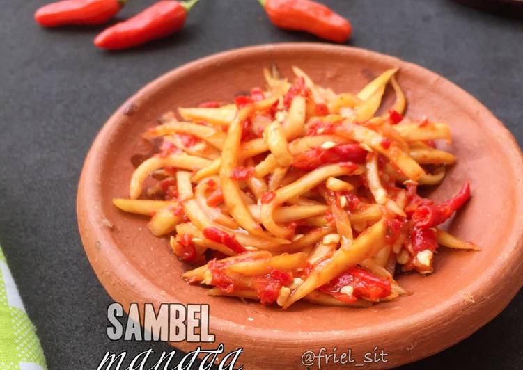 resep lengkap untuk Sambel mangga