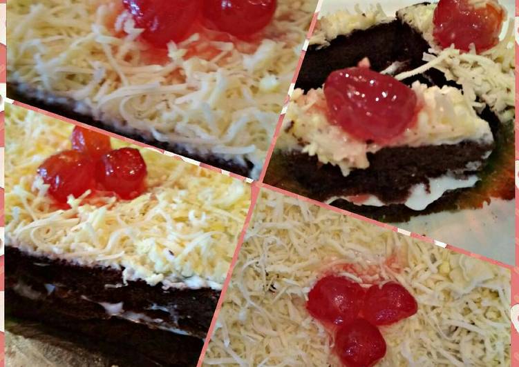 gambar untuk cara membuat Black forest kejuuu??????(step by step+tip$)