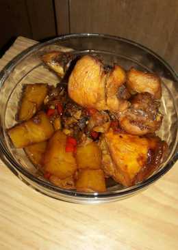 Ayam kentang sauce inggris