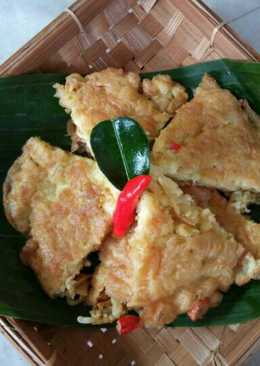 Dadar telur campur mie