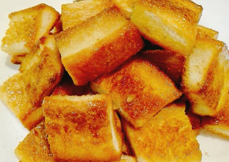Resep Sweet Rusk Biskuit Kering Simple Dengan Roti Tawar
