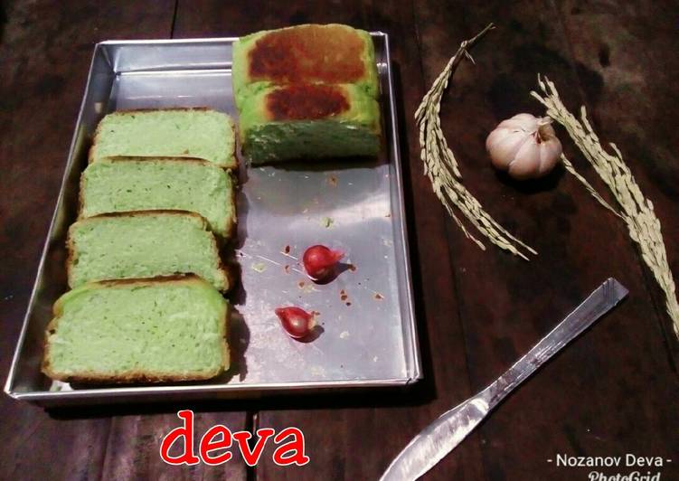 resep ?? Roti Tawar Pandan Eggless Deva #Kamismanis #Cookpadcommunity