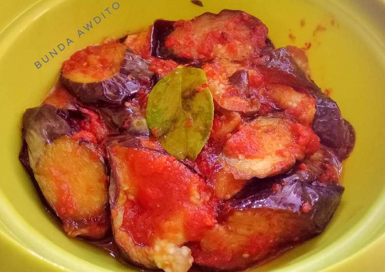 resep lengkap untuk Terong balado