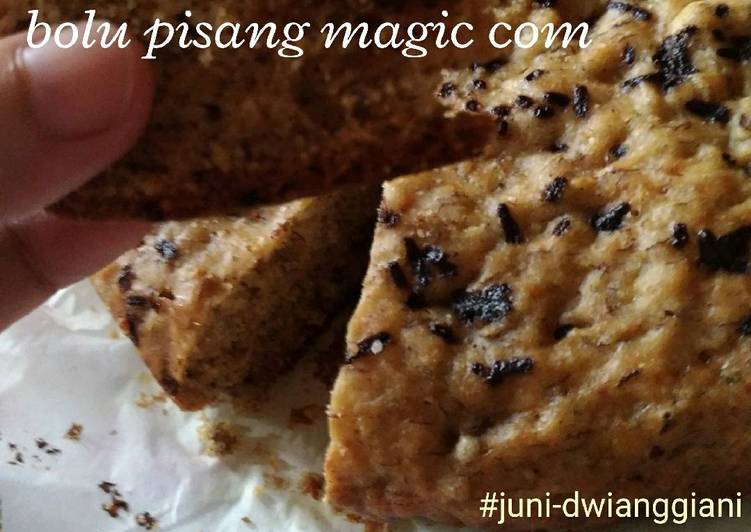 cara membuat Bolu pisang magic com