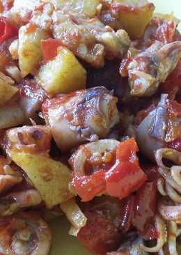 Sambal Cumi Kentang Goreng