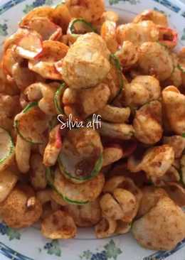 Kerupuk seblak kering pedas