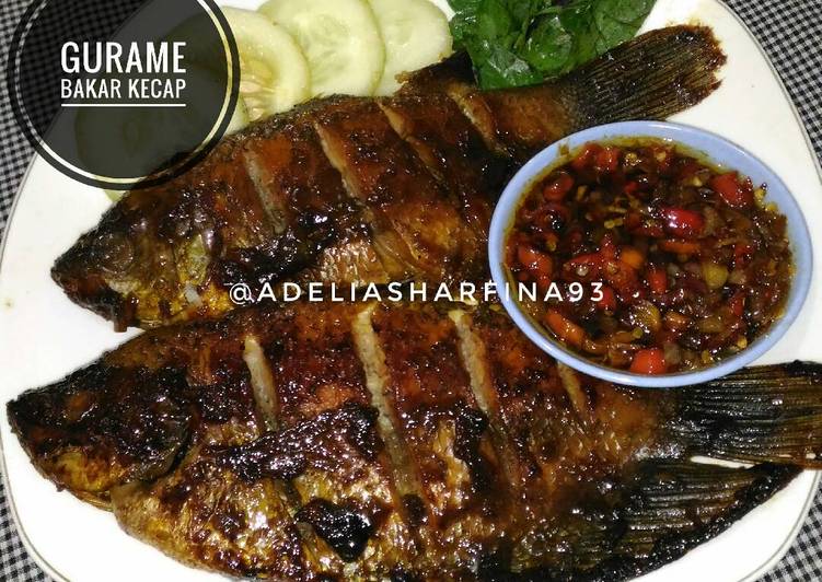 cara membuat Gurame Bakar Sambal Kecap Pedas