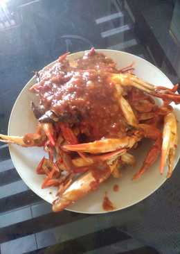 Kepiting (merah putih) saos padang