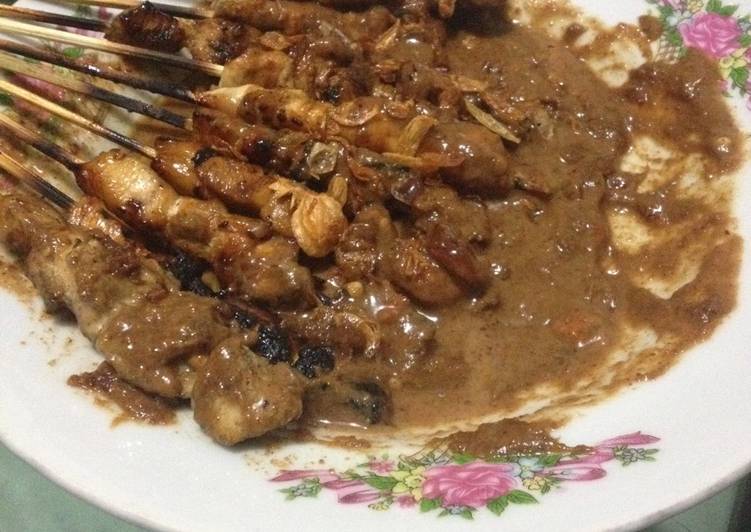 Resep Sate ayam bumbu kacang super pedes oleh Rika Prita S 