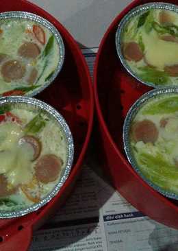 Telur tahu kukus with moza rella menu padat gizi buat krucils