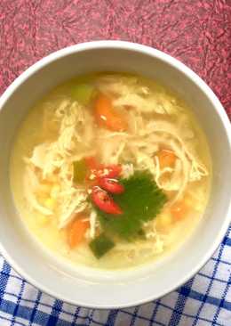 Sup Ayam Telur Kocok