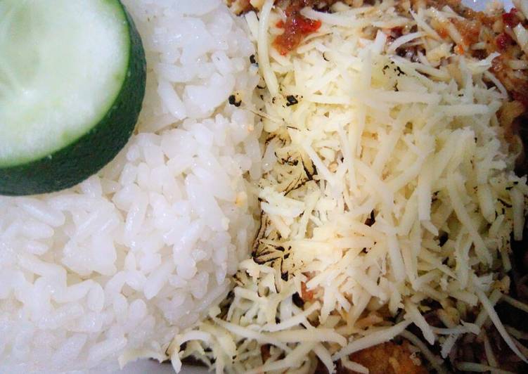 47.Ayam geprek keju sambal tempong foto resep utama
