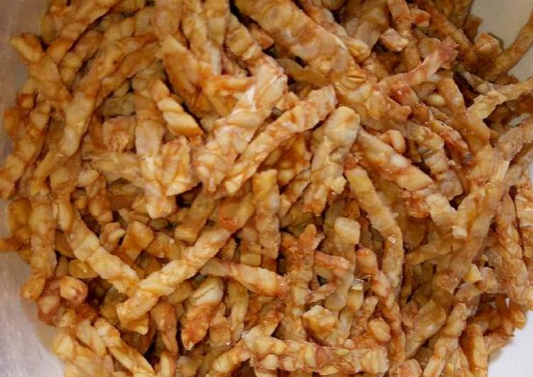 resep lengkap untuk Tempe stik crispy