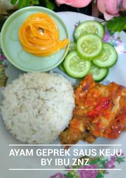 Ayam Geprek Saus Keju #BikinRamadhanBerkesan #MenuBerbuka