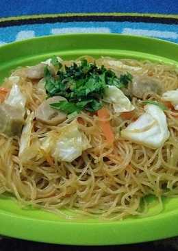 Bihun goreng bakso simpel