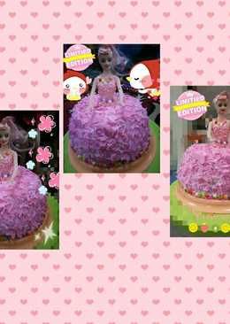 Pink barbie cake