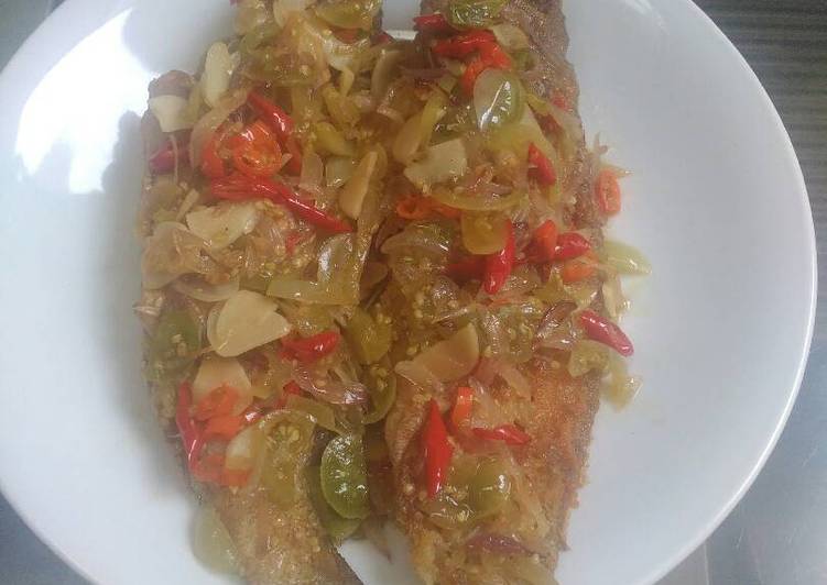 Resep Asem manis pedas ikan kerapu By Dhelisa Amalliana Putri