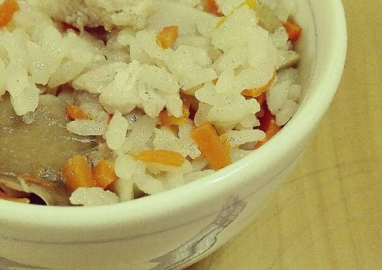bahan dan cara membuat Nasi Tim Ayam Jamur ala Jepang