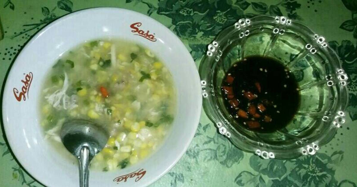 Resep Sup krim ayam jagung ala DN handissetya putri