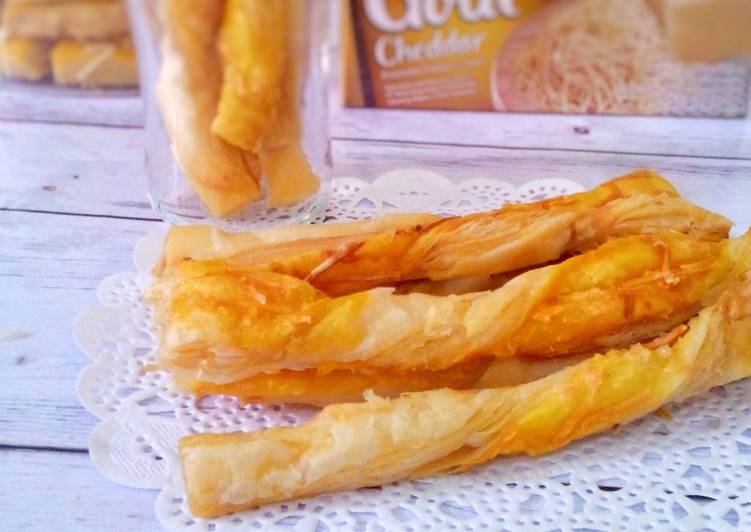 bahan dan cara membuat Cheese Stik Puff Pastry