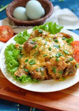 Lele krispy saus Telur Asin creamy