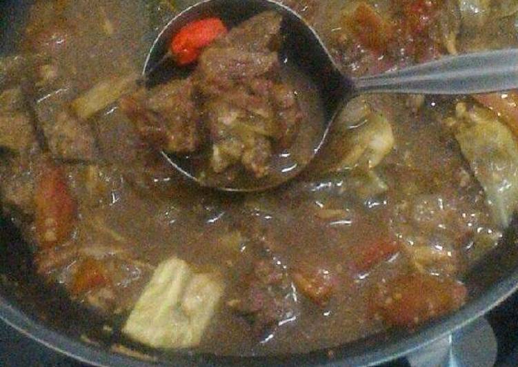 gambar untuk resep makanan Simple Sweet Beef Curry (Tongseng)