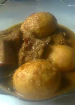 Semur Telur Ayam + Tahu