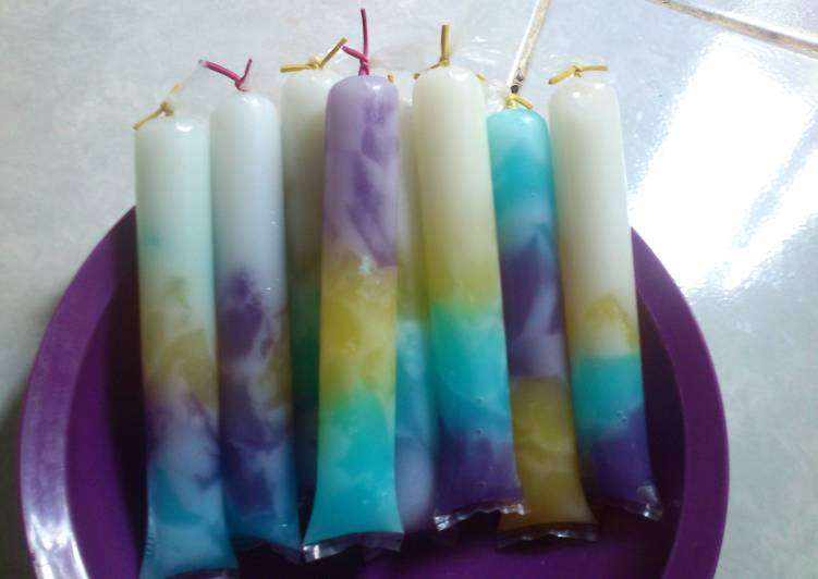 resep masakan Es lilin pelangi ala mama Rangga