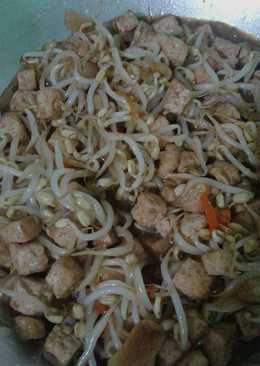 Tumis tauge tahu pedas manis